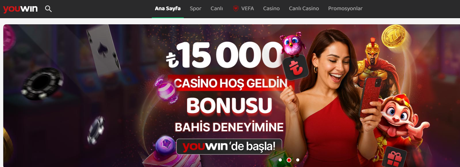 15 000 TL Casino İlk Üyelik Bonusu